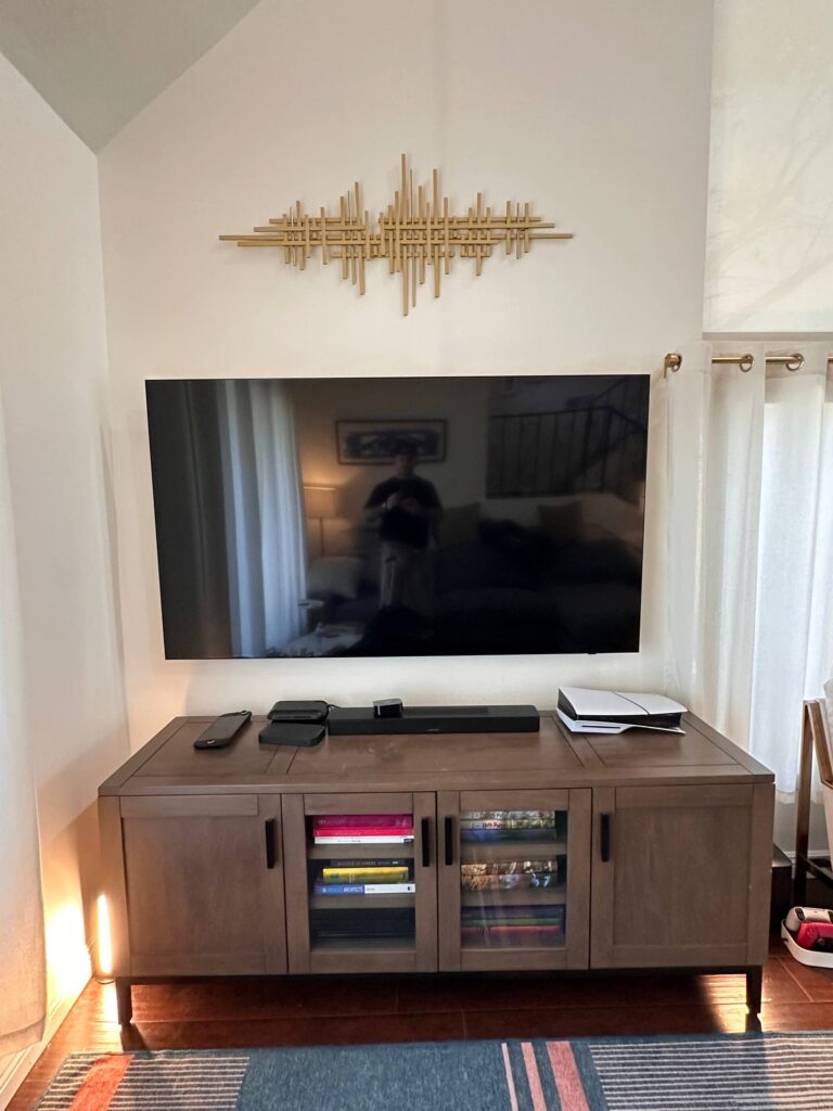 75" with clean wire concealment
