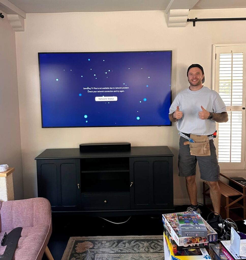 75" with hidden wires
